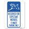 Signmission Reserved for Expectant Mothers 15 Minute Parking Alum Parking Sign, 24" L, 18" H, A-1824-23200 A-1824-23200 - alternate 1